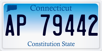 CT license plate AP79442