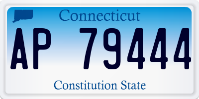 CT license plate AP79444