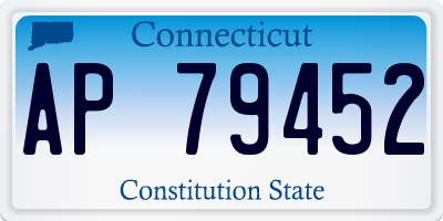 CT license plate AP79452