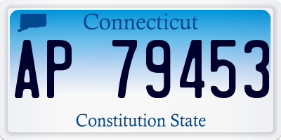 CT license plate AP79453