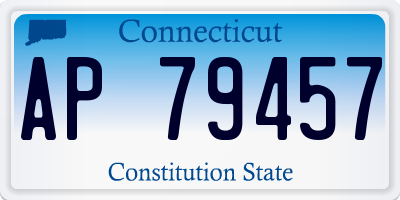 CT license plate AP79457