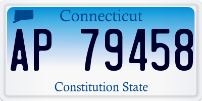 CT license plate AP79458