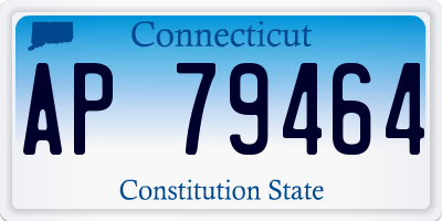 CT license plate AP79464