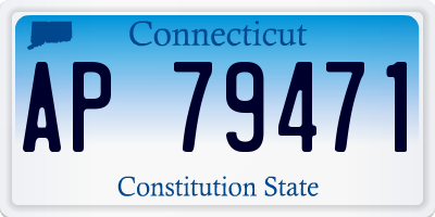 CT license plate AP79471