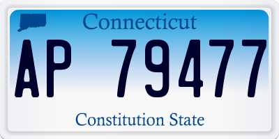 CT license plate AP79477