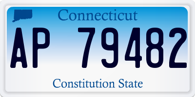 CT license plate AP79482