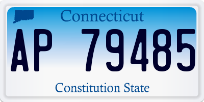 CT license plate AP79485