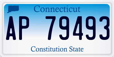 CT license plate AP79493