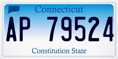 CT license plate AP79524