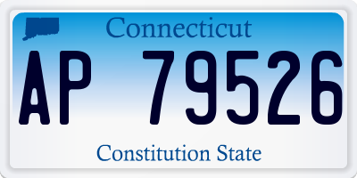 CT license plate AP79526
