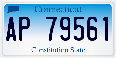 CT license plate AP79561