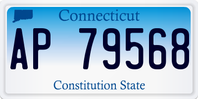 CT license plate AP79568