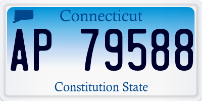 CT license plate AP79588
