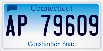 CT license plate AP79609