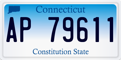 CT license plate AP79611
