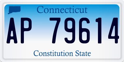 CT license plate AP79614
