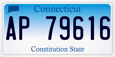 CT license plate AP79616
