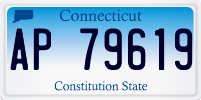 CT license plate AP79619