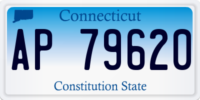 CT license plate AP79620