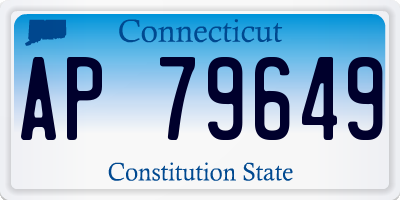 CT license plate AP79649