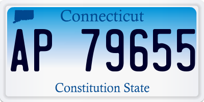 CT license plate AP79655