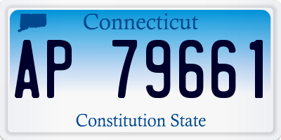 CT license plate AP79661