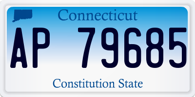 CT license plate AP79685