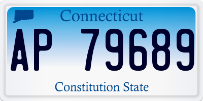 CT license plate AP79689