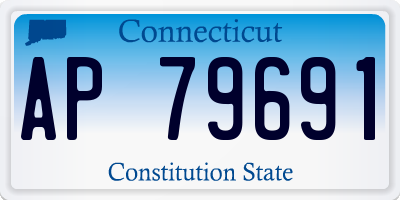 CT license plate AP79691
