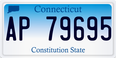 CT license plate AP79695