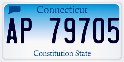 CT license plate AP79705