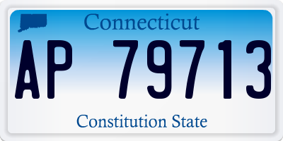 CT license plate AP79713