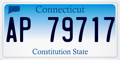 CT license plate AP79717