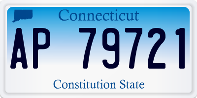 CT license plate AP79721