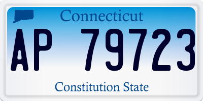 CT license plate AP79723