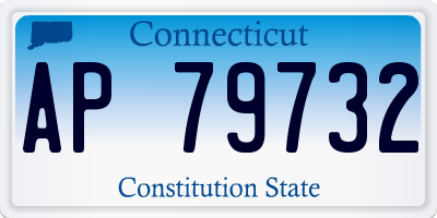 CT license plate AP79732