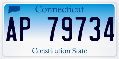 CT license plate AP79734