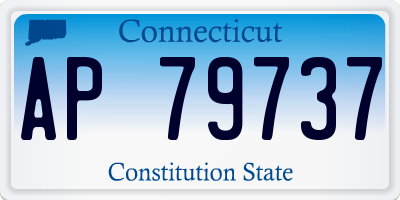 CT license plate AP79737