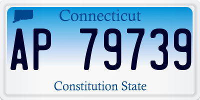CT license plate AP79739