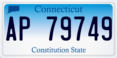 CT license plate AP79749