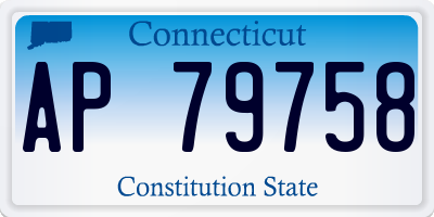 CT license plate AP79758