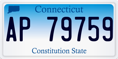CT license plate AP79759