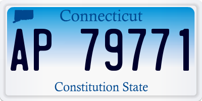 CT license plate AP79771