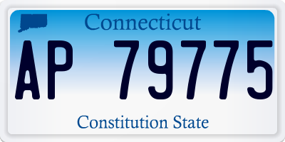 CT license plate AP79775