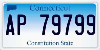 CT license plate AP79799