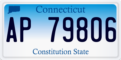 CT license plate AP79806