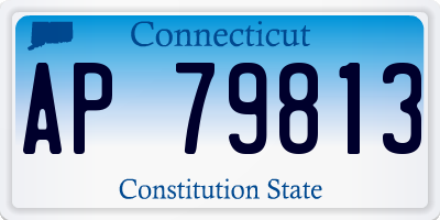 CT license plate AP79813
