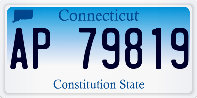 CT license plate AP79819