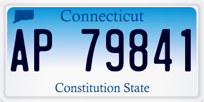 CT license plate AP79841