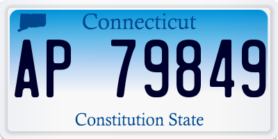 CT license plate AP79849